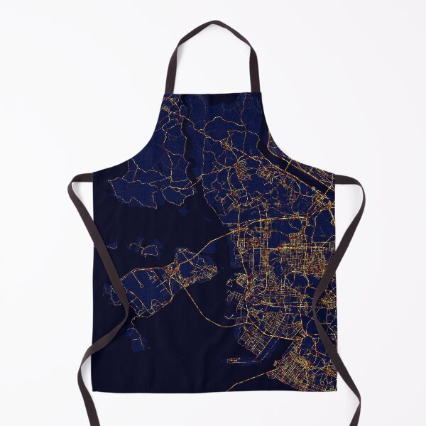 Item preview, Incheon, South Korea Map - City At Night designed and sold by deMAP.