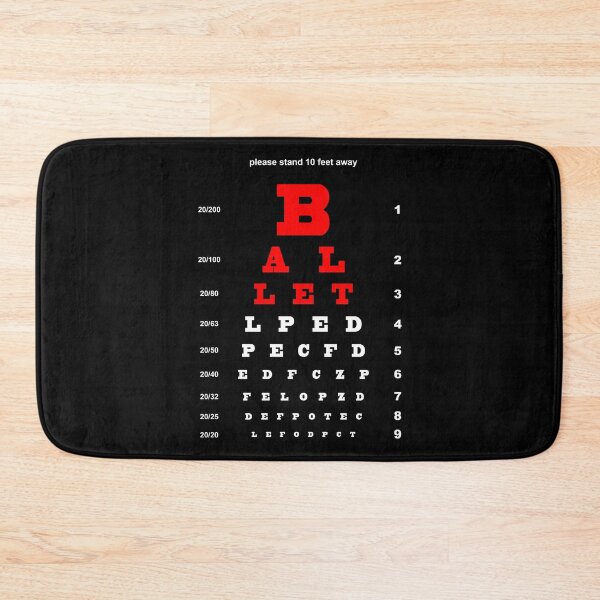 Item preview, EYE TEST CHART - BALLET designed and sold by KoolDsignsDANCE.