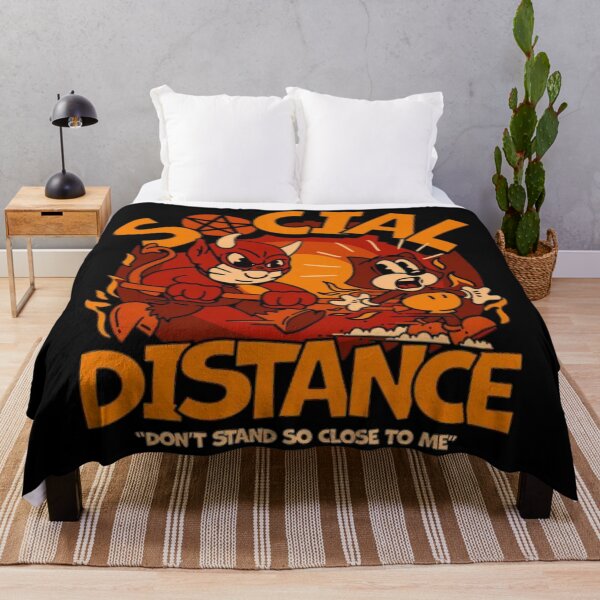 Item preview, Social distance cartoon funny corona merch designed and sold by Sovik Goswami.