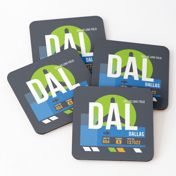 Item preview, Dallas Love (DAL) Airport Code Baggage Tag designed and sold by SLAG-Creative.