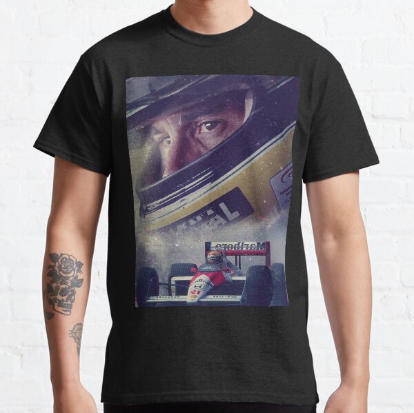 Fond d'écran Illustration Ayrton Senna T-shirt classique