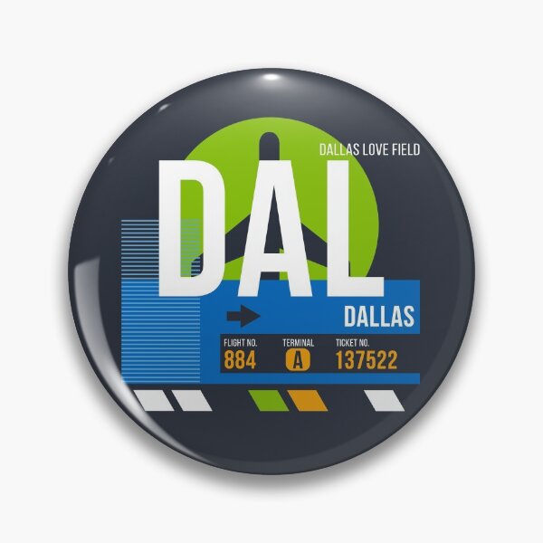 Item preview, Dallas Love (DAL) Airport Code Baggage Tag designed and sold by SLAG-Creative.