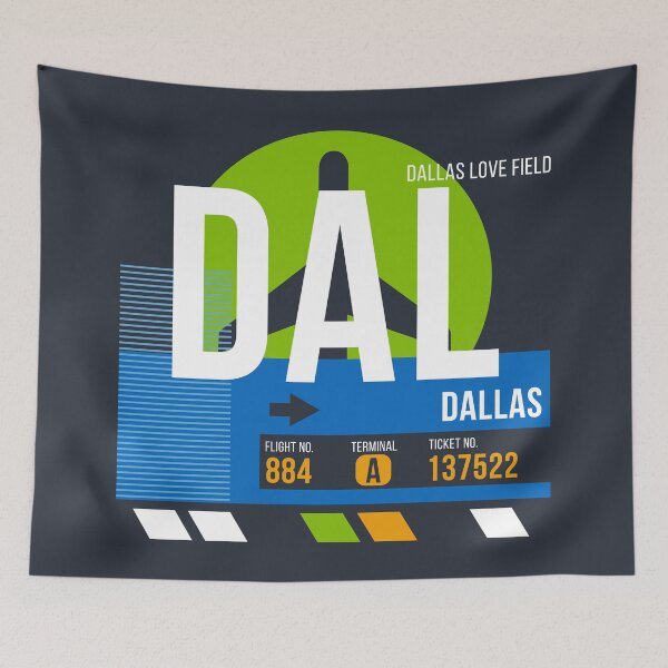 Item preview, Dallas Love (DAL) Airport Code Baggage Tag designed and sold by SLAG-Creative.