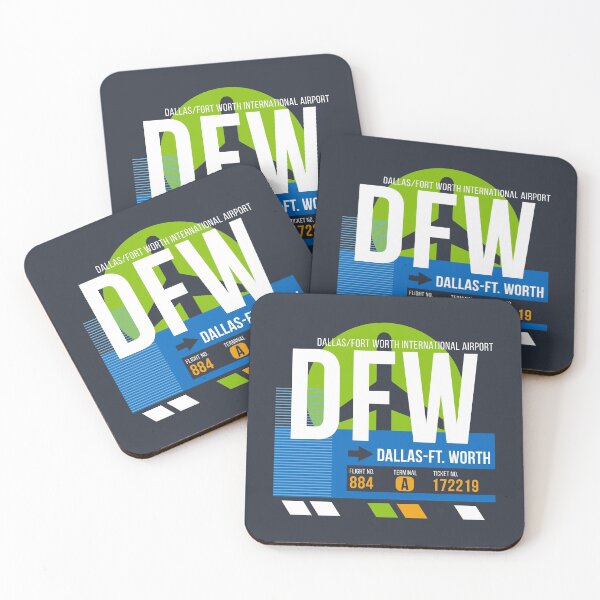Item preview, Dallas-Fort Worth (DFW) Airport Code Baggage Tag designed and sold by SLAG-Creative.