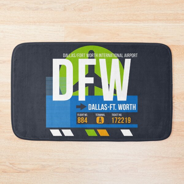 Item preview, Dallas-Fort Worth (DFW) Airport Code Baggage Tag designed and sold by SLAG-Creative.