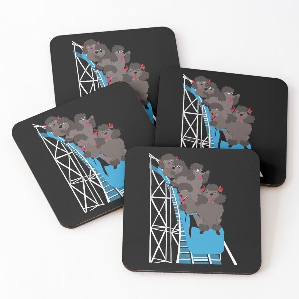 Item preview, Standard Poodle Lovers Dogs Riding Roller Coaster designed and sold by Ginger217.