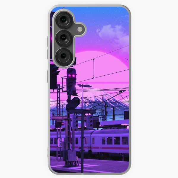 Item preview, Vaporwave Fuji Train designed and sold by exhozt.