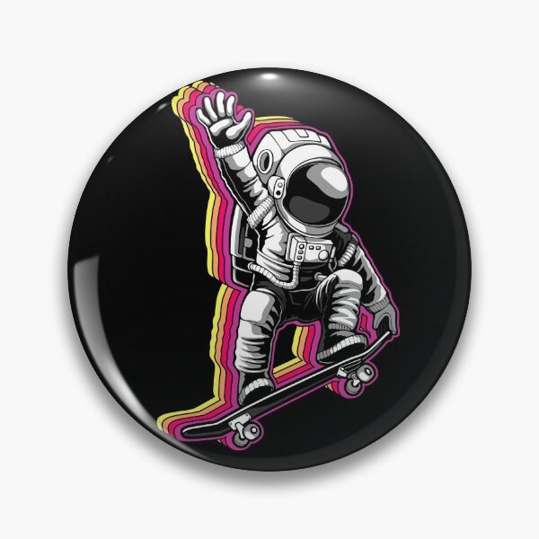 Item preview, Trippy Astronaut Skating designed and sold by ozumdesigns.