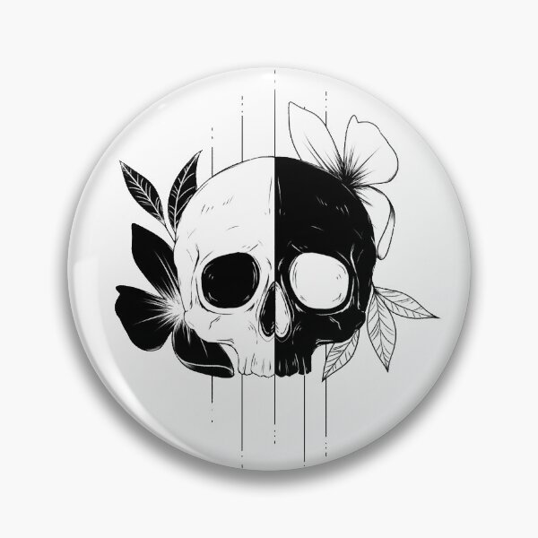 Item preview, Unus Annus skull tattoo design designed and sold by Ashab0mb.