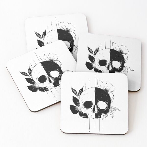 Item preview, Unus Annus skull tattoo design designed and sold by Ashab0mb.