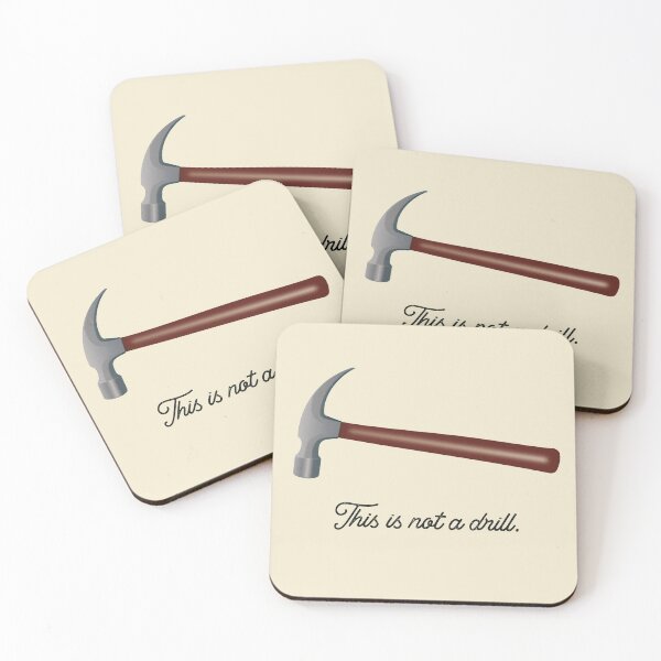 Item preview, This is not a drill Hammer Magritte Vintage Home Improvement Art designed and sold by SafariOutfit.