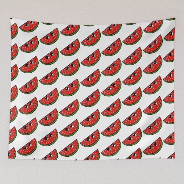 Item preview, Cute red watermelon pattern, watermelon with eyes designed and sold by Barolina.