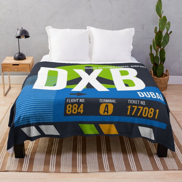Item preview, Dubai, UAE (DXB) Airport Code Baggage Tag designed and sold by SLAG-Creative.