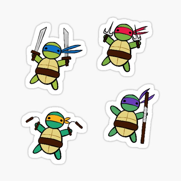 Sticker enfant Tortue Ninja Donatello réf 15134 - Stickers Muraux Enfant