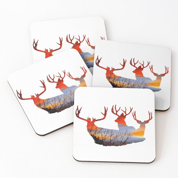 Item preview, Mule deer buck sunset designed and sold by Saltypro.