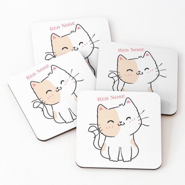 Item preview,  Cute Cat With Red Nose designed and sold by PODmr.