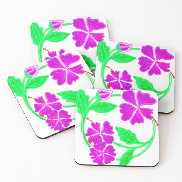 Item preview, Full color tropical flower in neon color. designed and sold by Apostrophe8.
