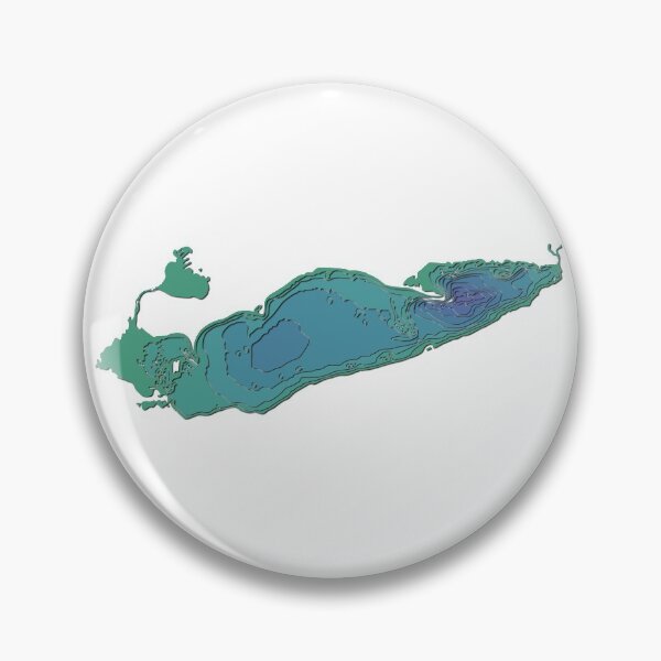 Item preview, Lake Erie Topographical Map designed and sold by kiramrob.