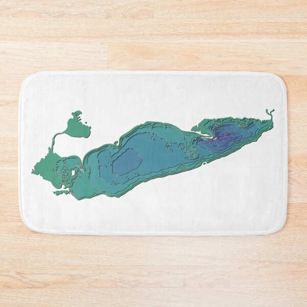 Item preview, Lake Erie Topographical Map designed and sold by kiramrob.