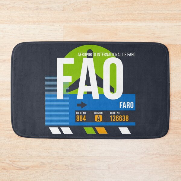 Item preview, Faro Algarve, Portugal (FAO) Airport Code Baggage Tag designed and sold by SLAG-Creative.