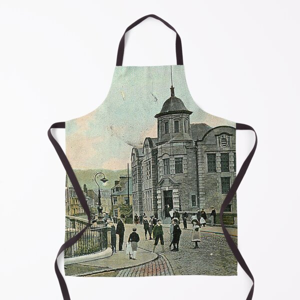 Item preview, Vintage Illustration of Buccleuch Memorial Hall & Library, Hawick designed and sold by yourscotborders.