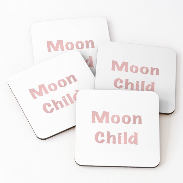 Item preview, Moon Child in Pink Text - Rose Gold Design designed and sold by SMillustrations.
