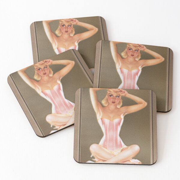 Item preview, Varga Girl In A Pink Corset by Alberto Vargas Pin-Up Girl Vintage Artwork designed and sold by Xzendor7 Digital Art Creations.