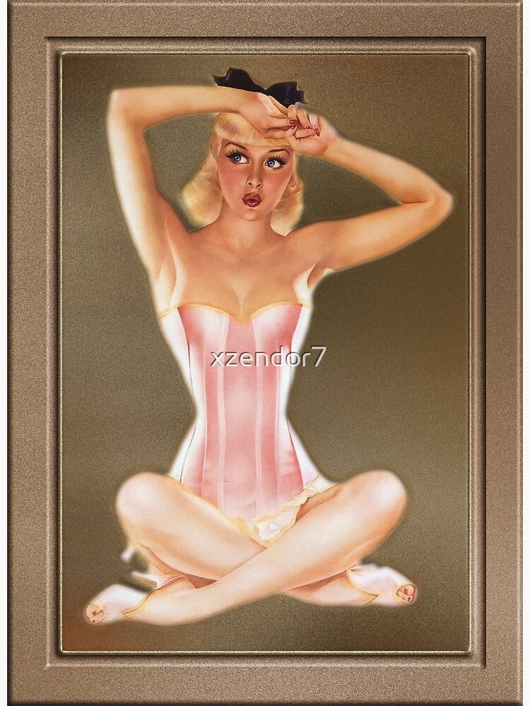 Varga Girl In A Pink Corset By Alberto Vargas Pin Up Girl Vintage