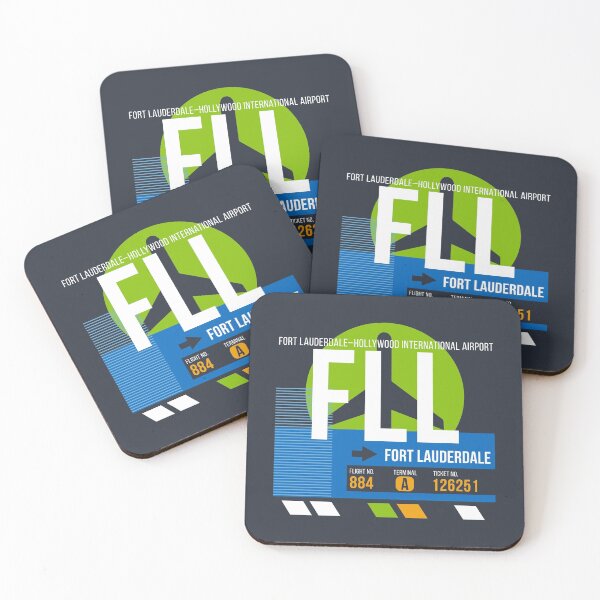 Item preview, Fort Lauderdale, Florida (FLL) Airport Code Baggage Tag designed and sold by SLAG-Creative.