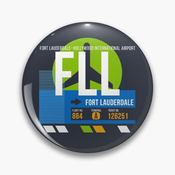 Item preview, Fort Lauderdale, Florida (FLL) Airport Code Baggage Tag designed and sold by SLAG-Creative.
