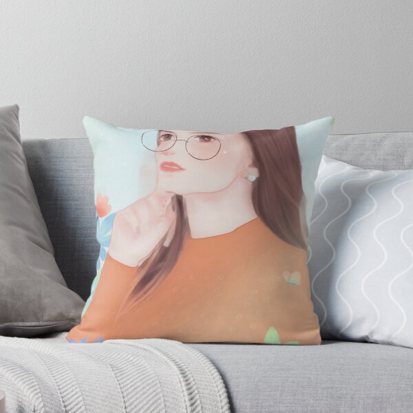Item preview, Beautiful watercolor canvas of a beautiful philosophy woman with glasses designed and sold by chicsignzodiac.