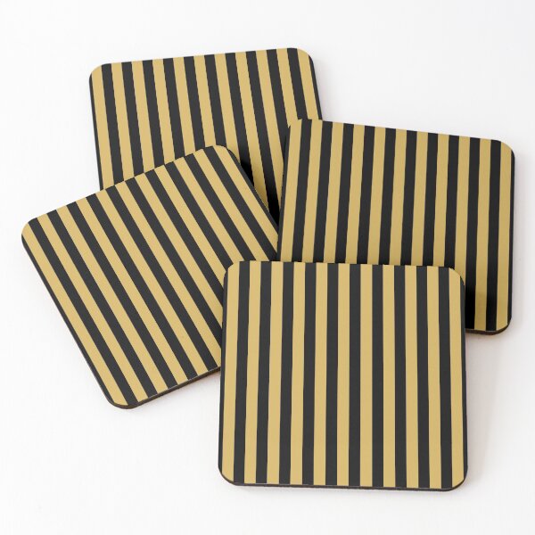 Item preview, Small GOLD and BLACK Vertical STRIPES designed and sold by RachelMacht.