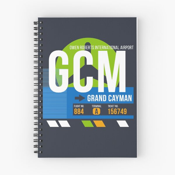 Item preview, Grand Cayman Islands (GCM) Airport Code Baggage Tag designed and sold by SLAG-Creative.