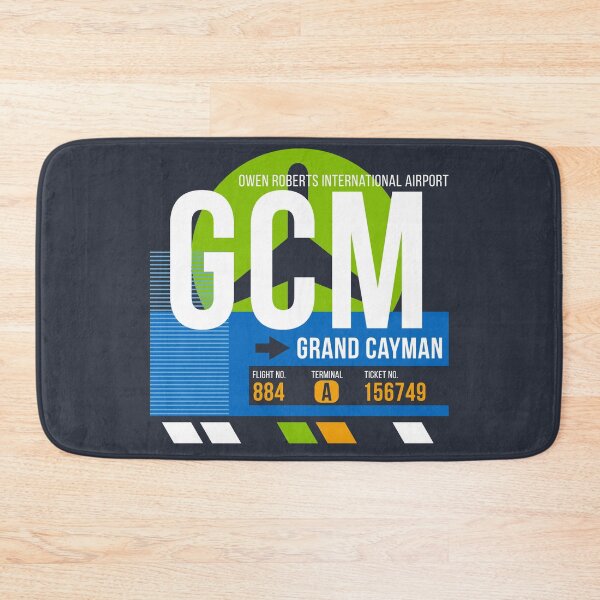 Item preview, Grand Cayman Islands (GCM) Airport Code Baggage Tag designed and sold by SLAG-Creative.