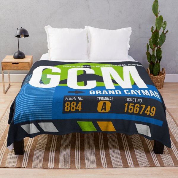 Item preview, Grand Cayman Islands (GCM) Airport Code Baggage Tag designed and sold by SLAG-Creative.