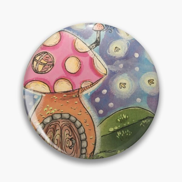 Item preview, Mushroom House and Fireflies  designed and sold by Rosesareshiny.