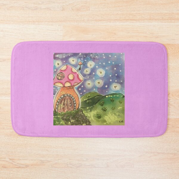 Item preview, Mushroom House and Fireflies  designed and sold by Rosesareshiny.
