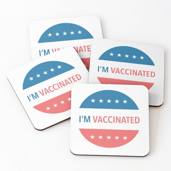 Item preview, I'm Vaccinated Voting Sticker designed and sold by mirandathrasher.