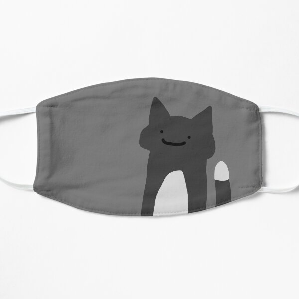 derpy tuxedo cat Flat Mask