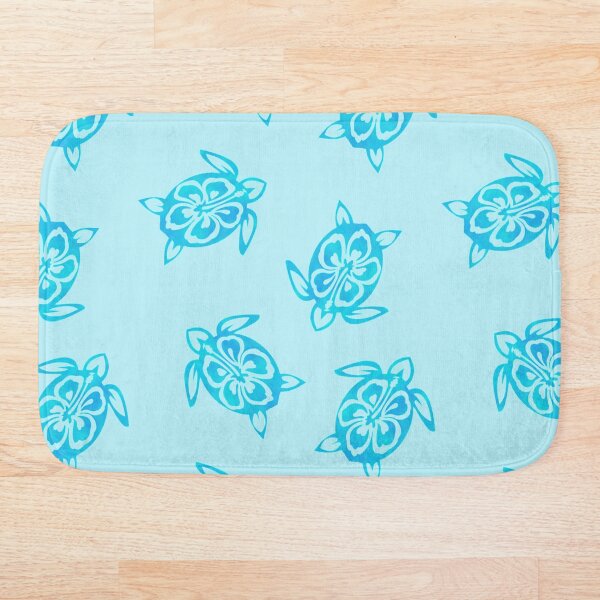 Item preview, Blue Watercolor Turtle with Flower Pattern designed and sold by KelseyNY.