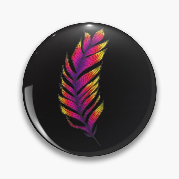 Item preview, Rainbow feather designed and sold by CreativePetlin.