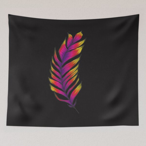 Item preview, Rainbow feather designed and sold by CreativePetlin.