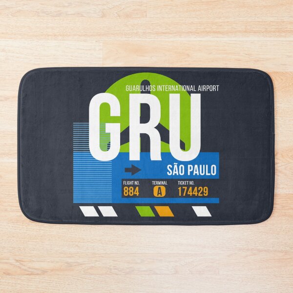 Item preview, Sao Paulo, Brazil (GRU) Airport Code Baggage Tag designed and sold by SLAG-Creative.
