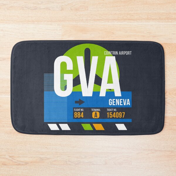 Item preview, Geneva, Switzerland (GVA) Airport Code Baggage Tag designed and sold by SLAG-Creative.