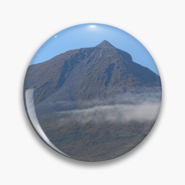Item preview, Cute and funny looking cows with a great view to Pico mountain, during hiking trail at the Azores, highest mountain in Portugal. designed and sold by AylaHarbich.
