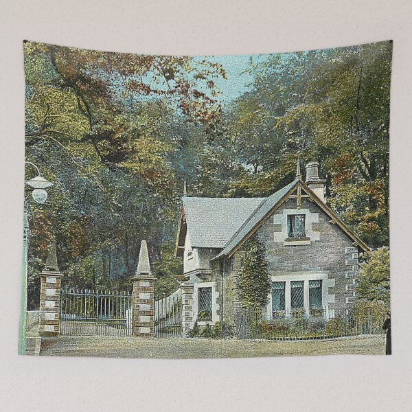 Item preview, Vintage Illustration of Entrance to Wilton Lodge Park, Hawick designed and sold by yourscotborders.