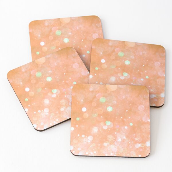 Item preview, Ethereal Light Gold Orange Peach Glitter and Sparkle Lights designed and sold by hearthearts.