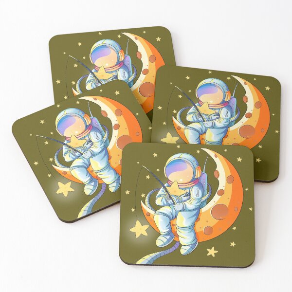 Item preview, Space Fishing Star Astronaut designed and sold by Fine Art California.