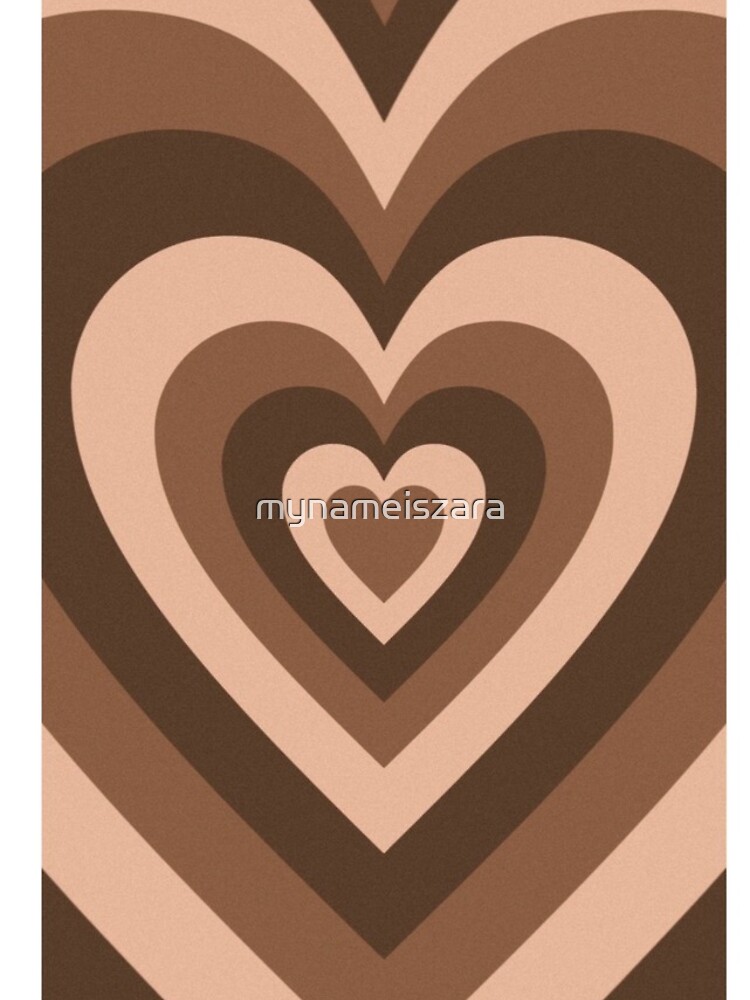 Disover brown latte heart  iPhone Case
