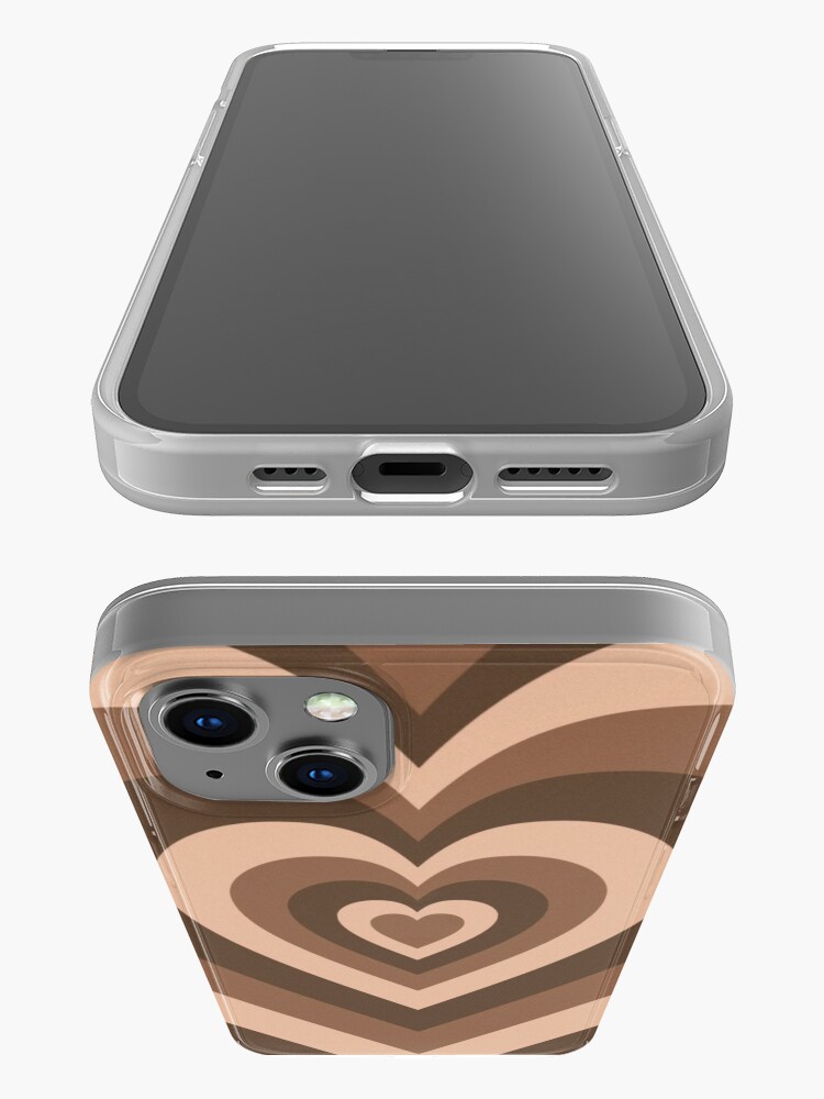 Discover brown latte heart  iPhone Case